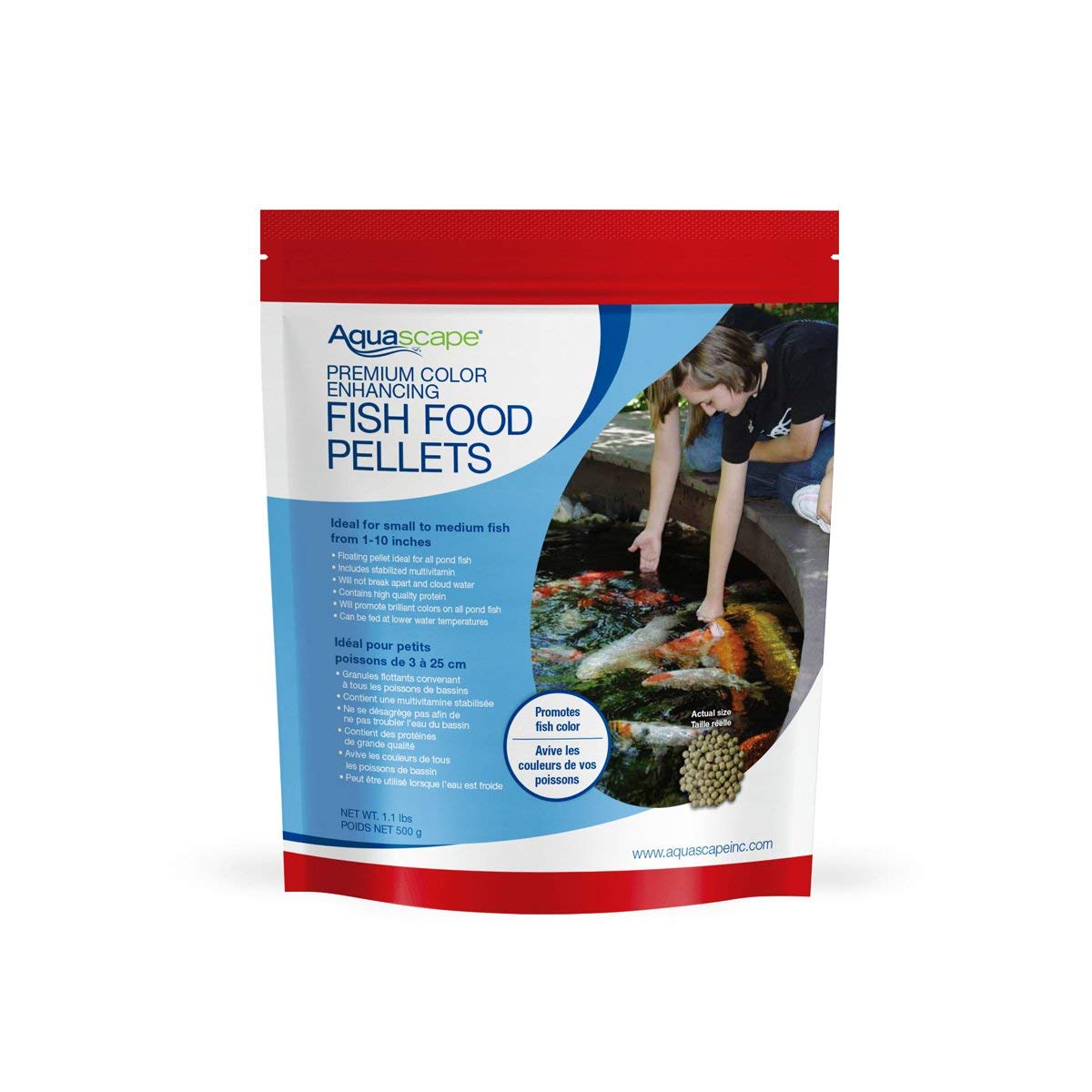 Picture of Aquascape AQS98873 1.2 lbs Premium Color Enhancing Fish Food Pellets