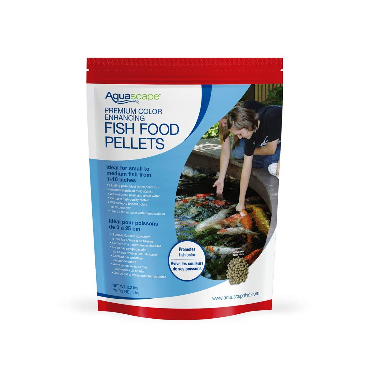 Picture of Aquascape AQS98874 2.3 lbs Premium Color Enhancing Fish Food Pellets