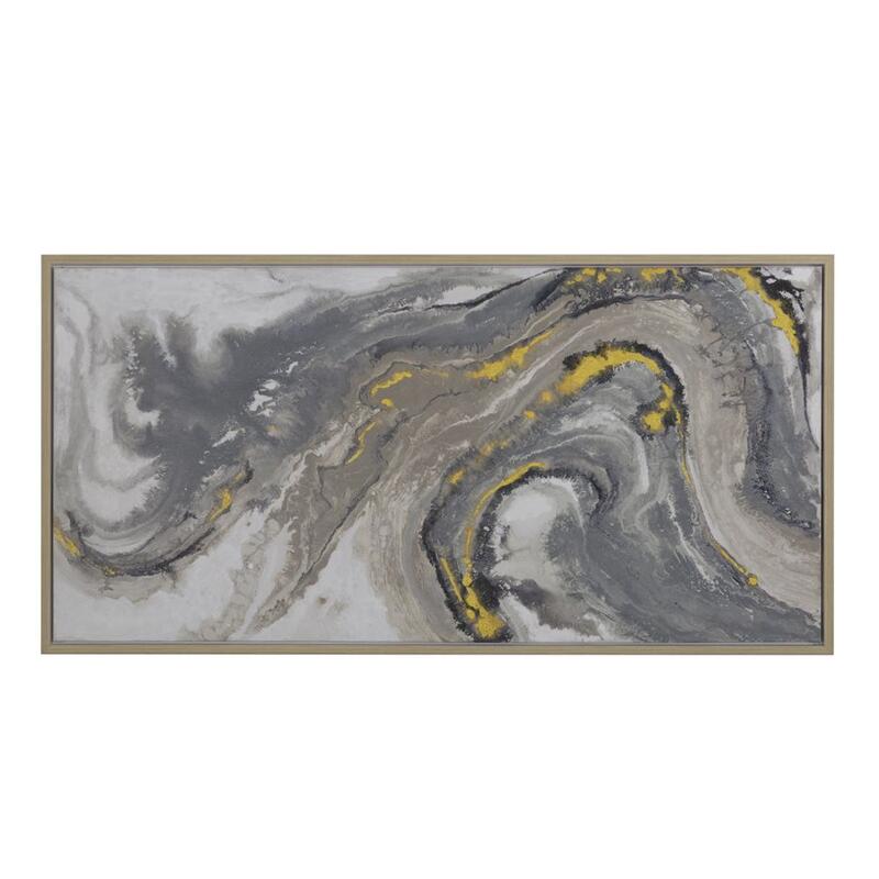 Picture of Yosemite Home Decor 3230095 55 x 27 in. Fluid Motion I - Wall Art Hand Painted on Canvas&#44; Framed