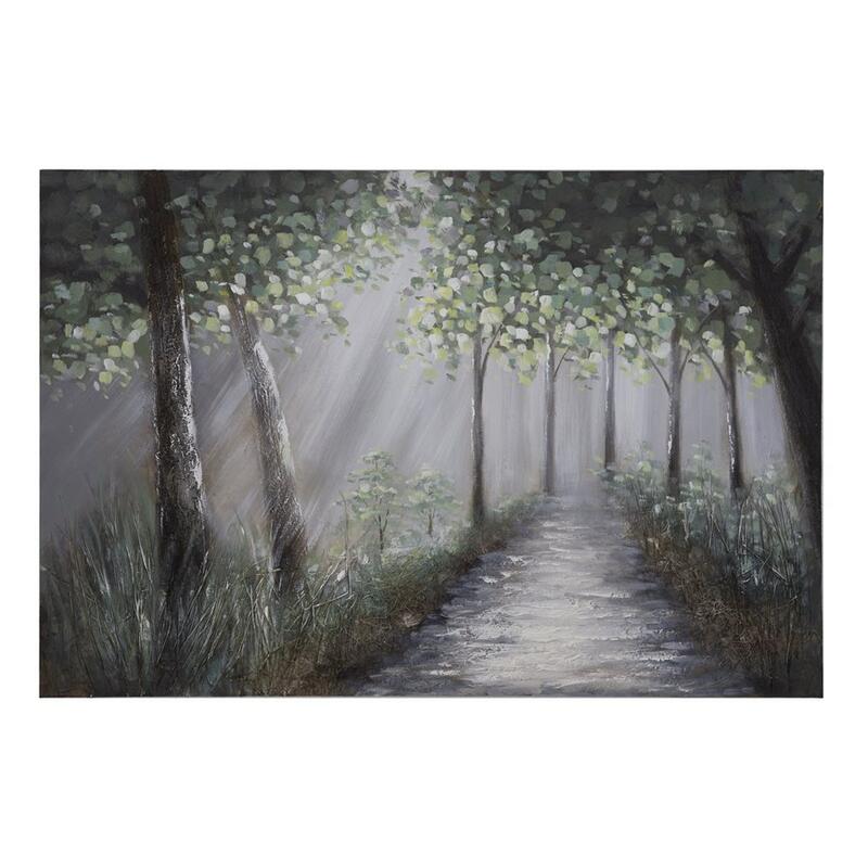 Picture of Yosemite Home Decor 3130065 47 x 32 in. Lighted Path I - Wall Art on Canvas&#44; Hand Painted with 3D Accents