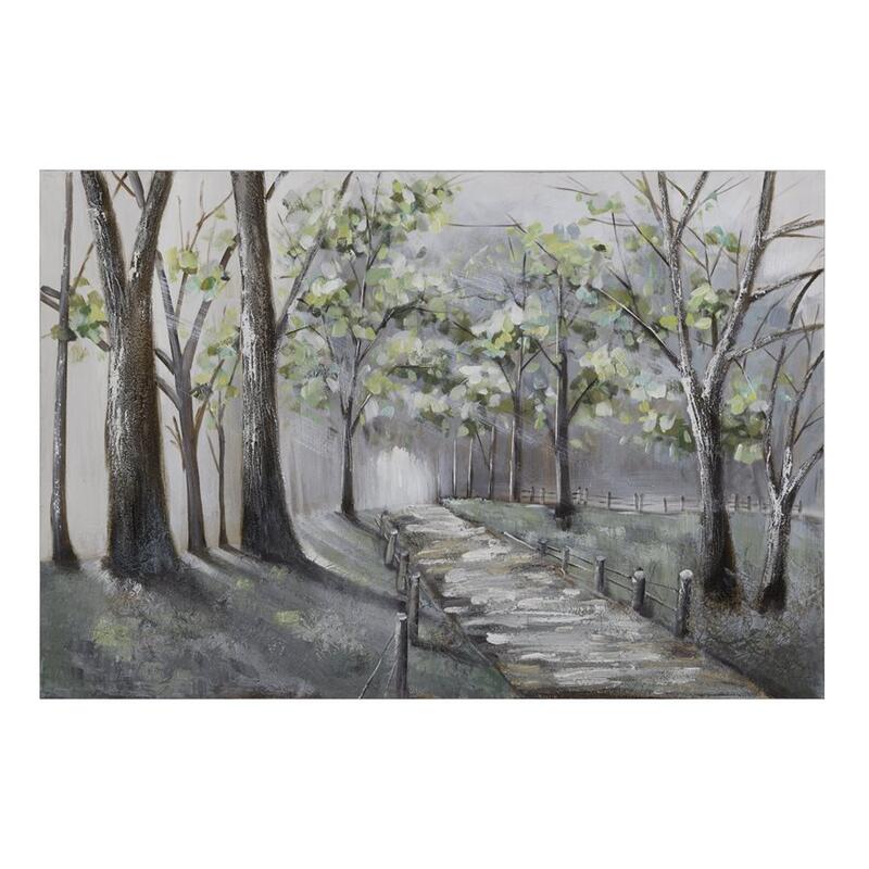 Picture of Yosemite Home Decor 3130066 47 x 32 in. Lighted Path II - Wall Art on Canvas&#44; Hand Painted with 3D Accents
