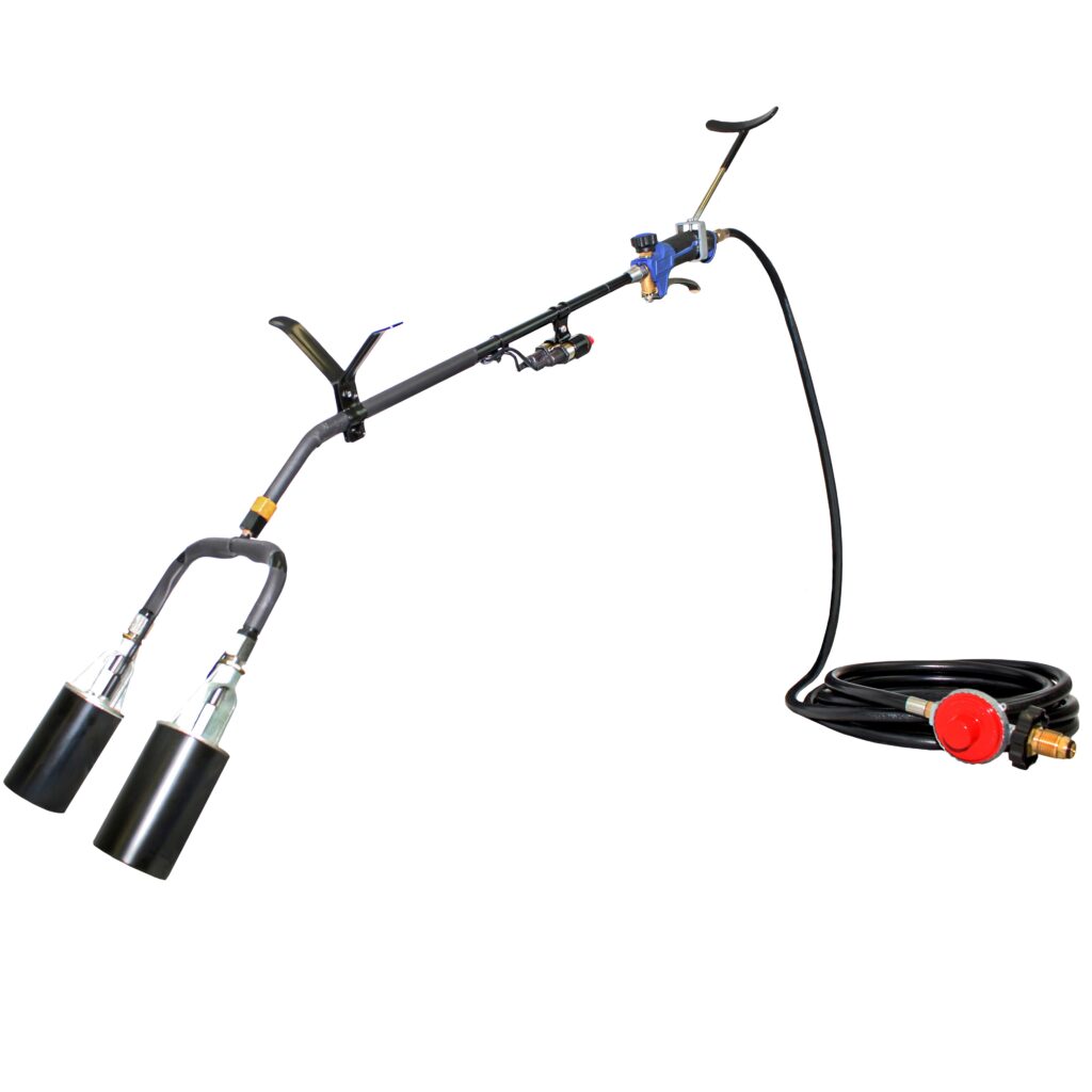 Picture of Flame King YSN1000K 1 Million BTU Dual Propane Torch Kit Heavy Duty Weed Burner with Single or Dual Piezo Igniter