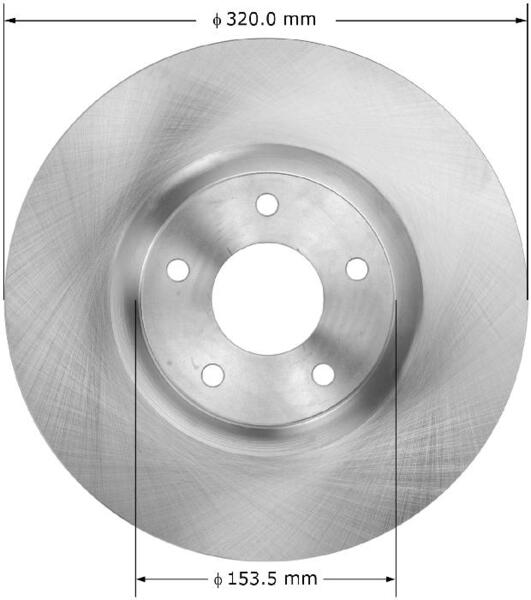 PRT5953 Premium Disc Brake Rotor for 2008 Nissan Murano S