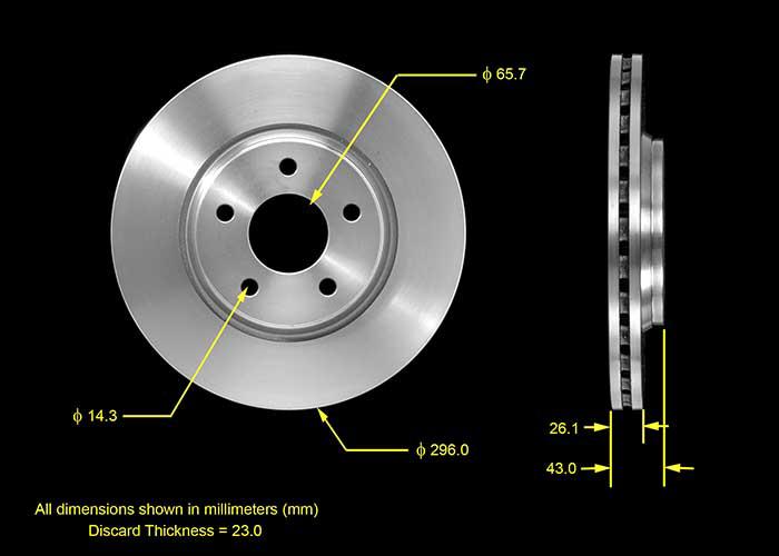 PRT5528 Premium Disc Brake Rotor for 2004 Chevrolet Malibu Base