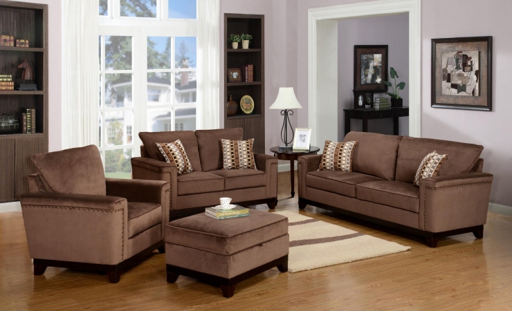Taupe Opulence Reversible Sectional