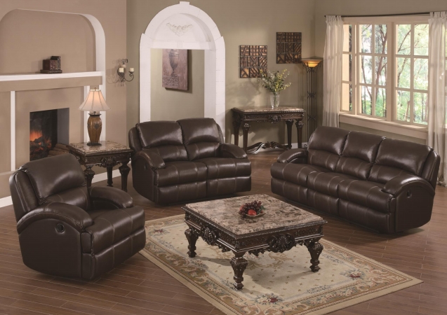 Brown Capri Leathaire Sofa