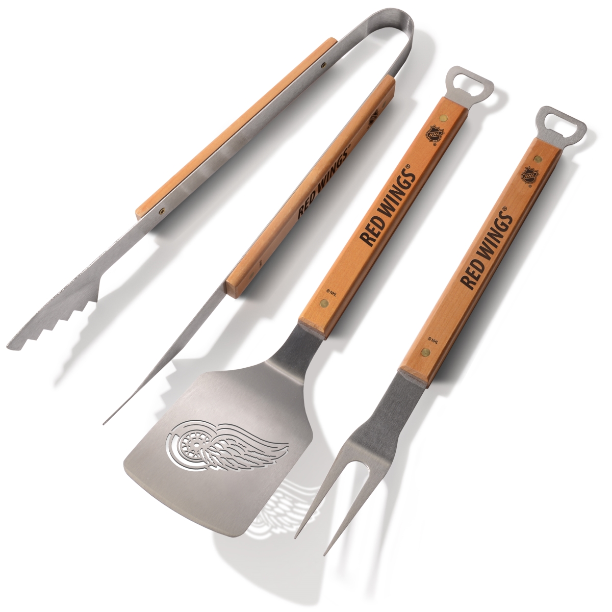 Picture of YouTheFan 7013268 Detroit Red Wings Classic Series 3 Piece BBQ Set