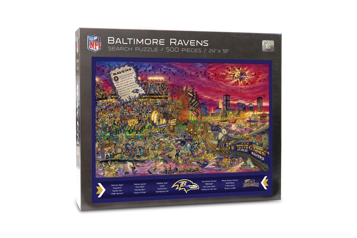 Picture of YouTheFan 9029489 Baltimore Ravens Joe Journeyman Puzzle - 500 Piece