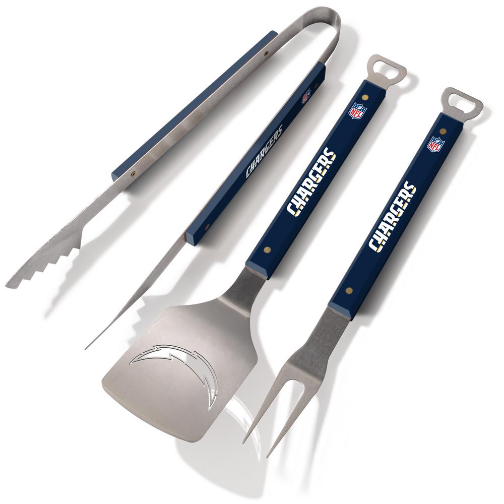 Picture of YouTheFan 5021909 Los Angeles Chargers Spirit Series 3 Piece BBQ Set