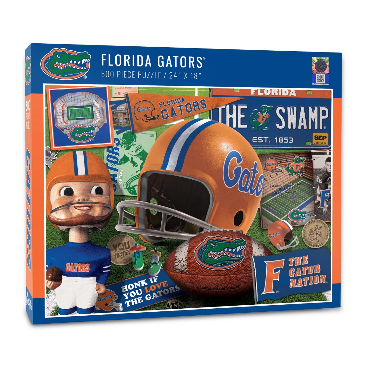 Picture of YouTheFan 0950059 18 x 24 in. NCAA Florida Gators Retro Series Puzzle - 500 Piece