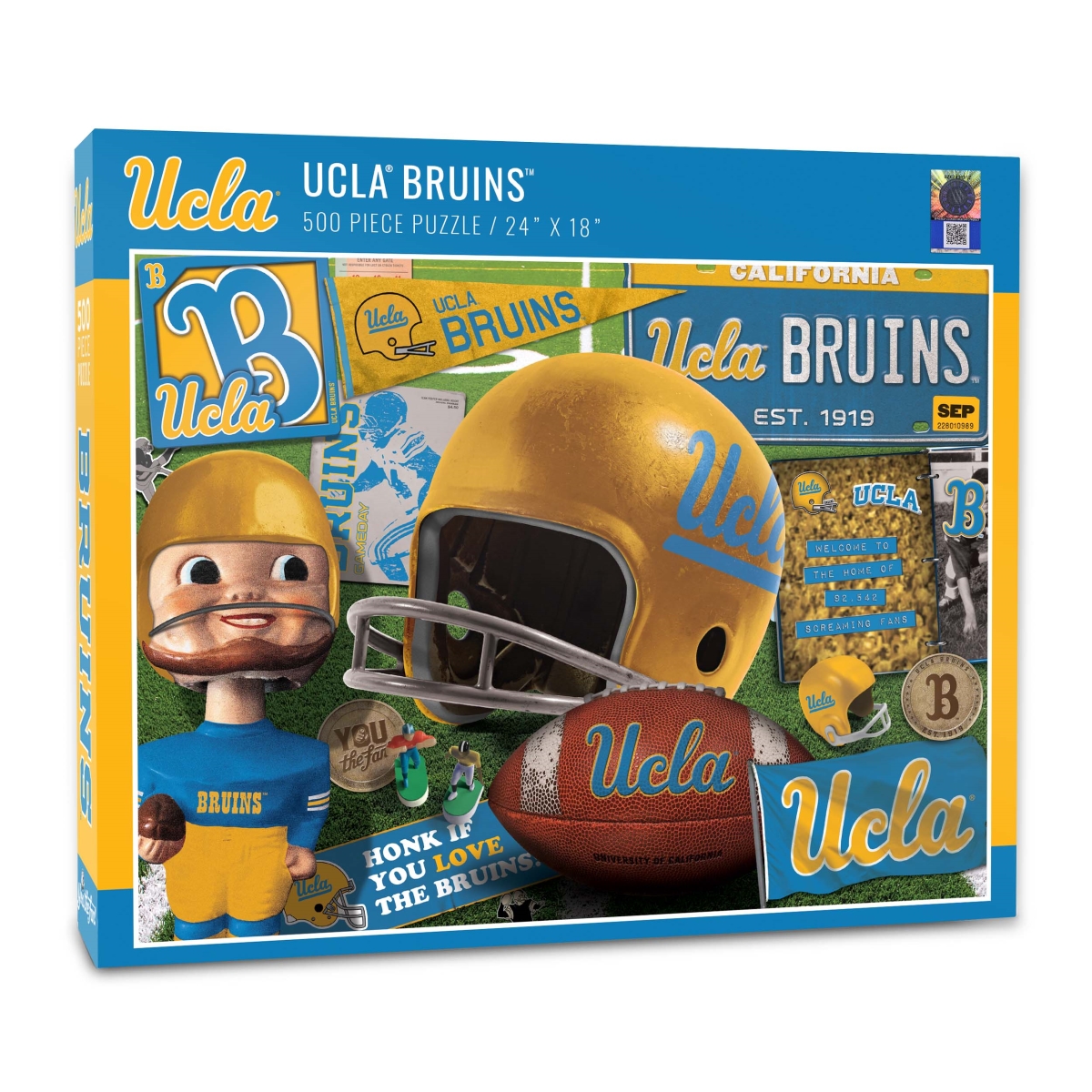 Picture of YouTheFan 0950462 18 x 24 in. NCAA UCLA Bruins Retro Series Puzzle - 500 Piece