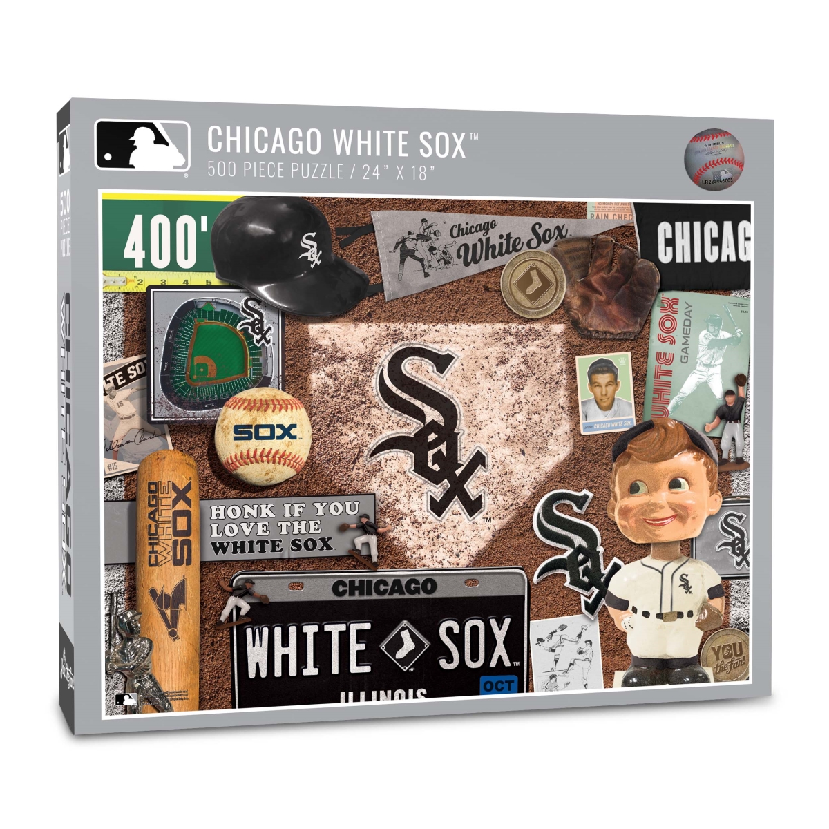Picture of YouTheFan 0951063 18 x 24 in. MLB Chicago White Sox Retro Series Puzzle - 500 Piece