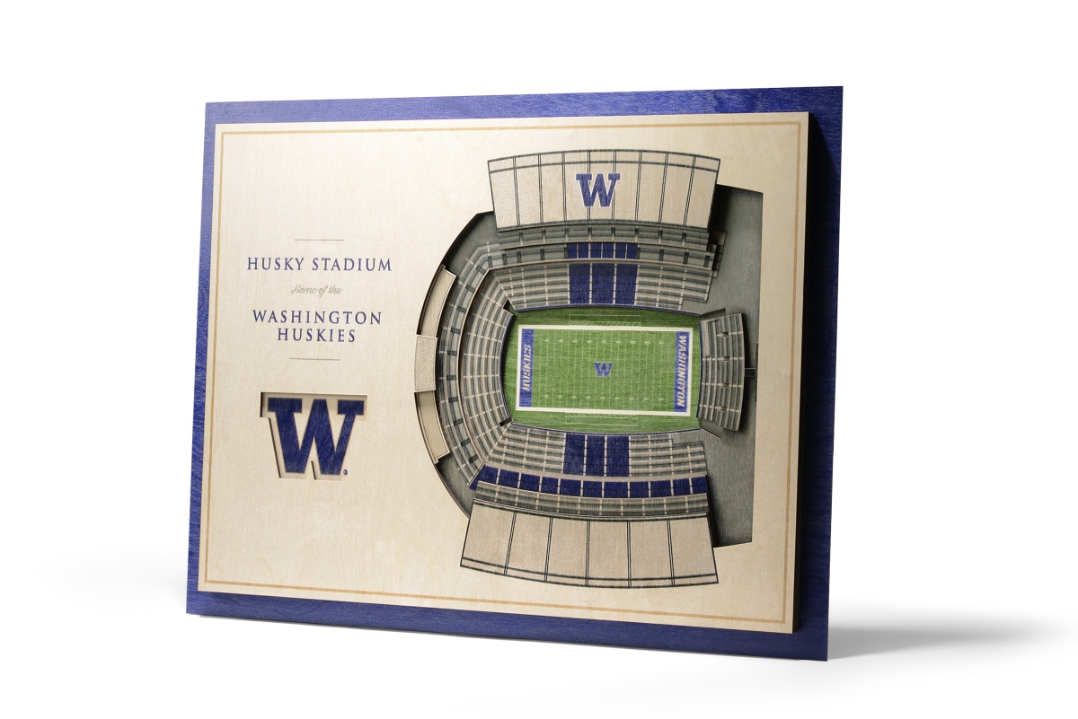 YouTheFan 5028670 NCAA Washington Huskies 5-Layer StadiumViews 3D Wall Art - Husky Stadium -  You The Fan