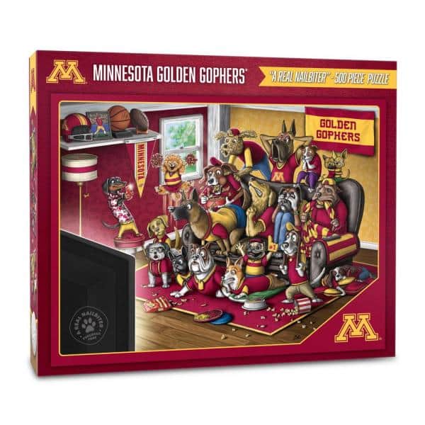 Picture of YouTheFan 2503011 NCAA Minnesota Gophers Purebred Fans A Real Nailbiter Puzzle - 500 Piece