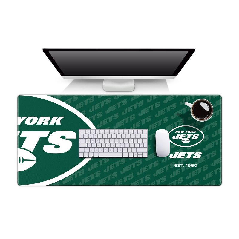 Picture of YouTheFan 1901154 NCAA New York Jets Logo Series Desk Pad