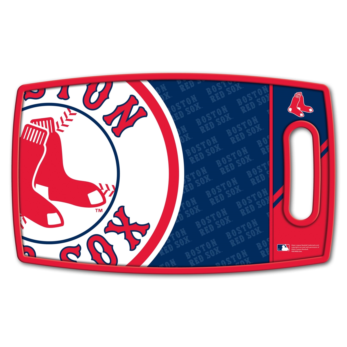 Picture of YouTheFan 1906975 MLB Boston Red Sox Logo Series Cutting Board