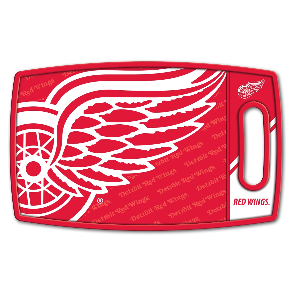 Picture of YouTheFan 1907576 NHL Detroit Red Wings Logo Series Cutting Board