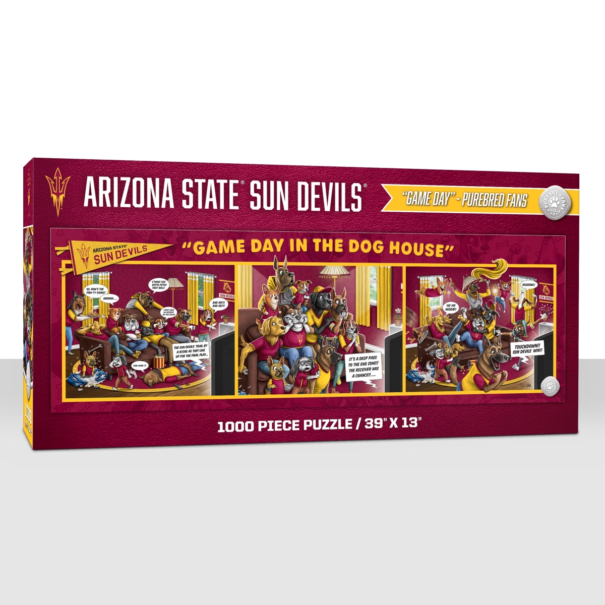 Picture of YouTheFan 2505176 NCAA Arizona State Sun Devils Game Day in the Dog House Puzzle&#44; 1000 Piece