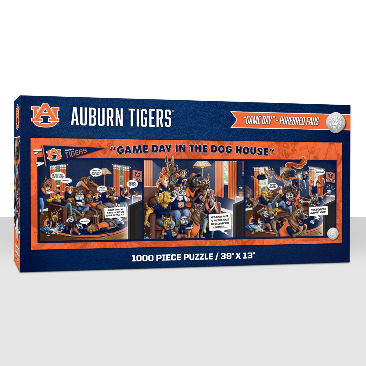 Picture of YouTheFan 2505206 NCAA Auburn Tigers Game Day in the Dog House Puzzle&#44; 1000 Piece