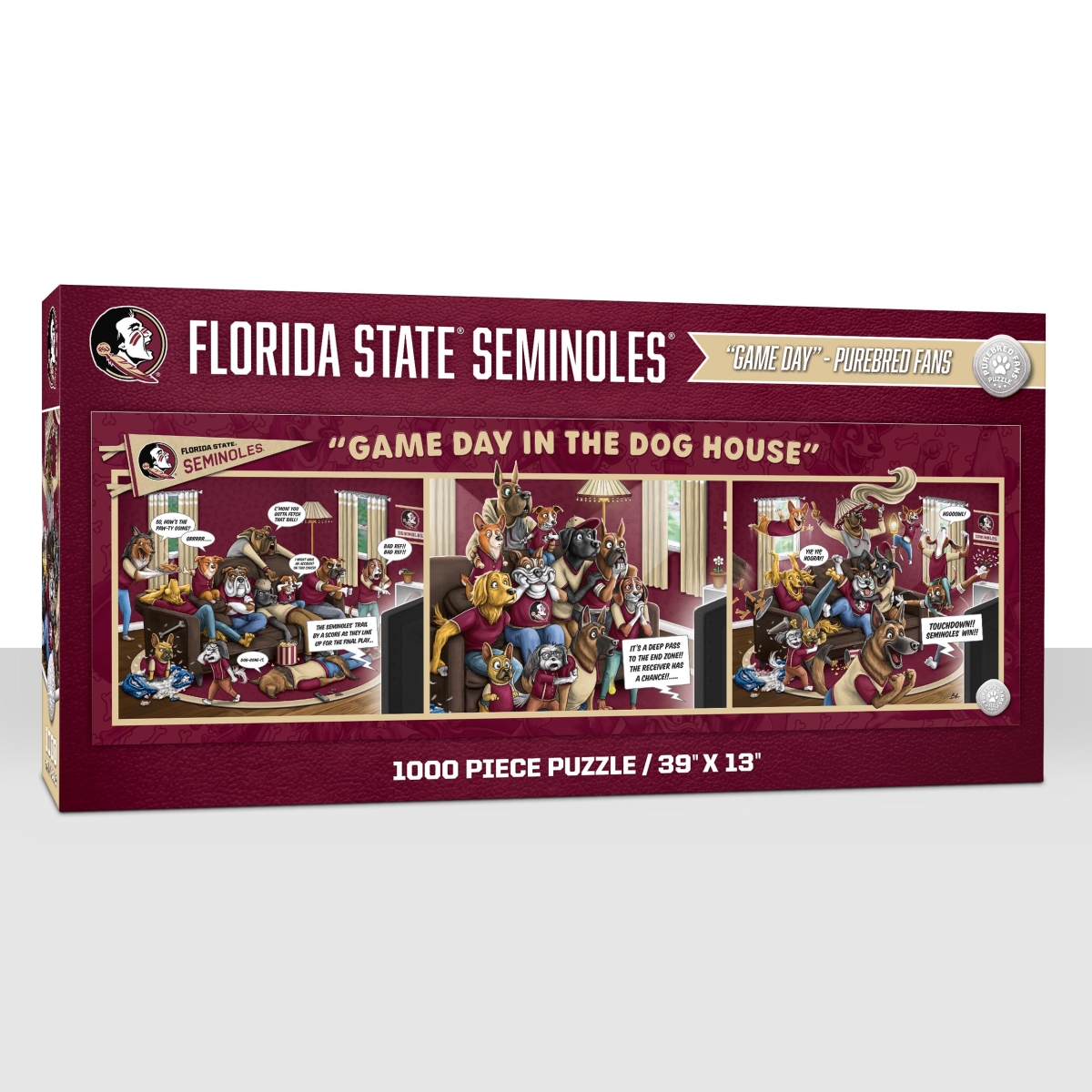 Picture of YouTheFan 2505275 NCAA Florida State Seminoles Game Day in the Dog House Puzzle&#44; 1000 Piece