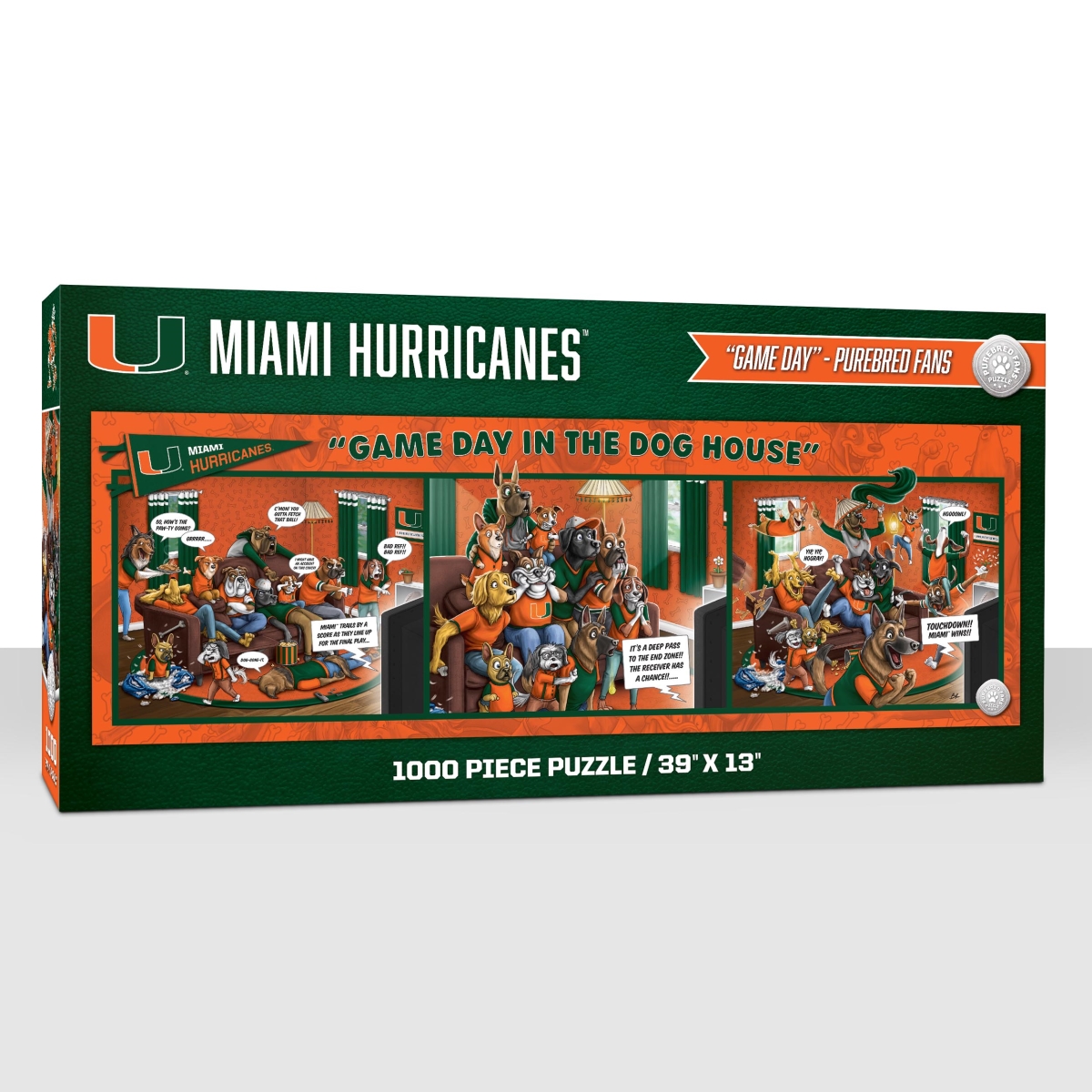 Picture of YouTheFan 2505381 NCAA Miami Hurricanes Game Day In The Dog House - 1000 Piece