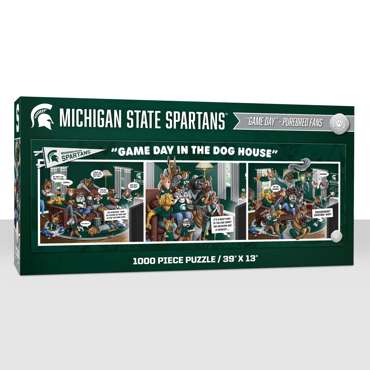 Picture of YouTheFan 2505398 NCAA Michigan State Spartans Game Day In The Dog House - 1000 Piece