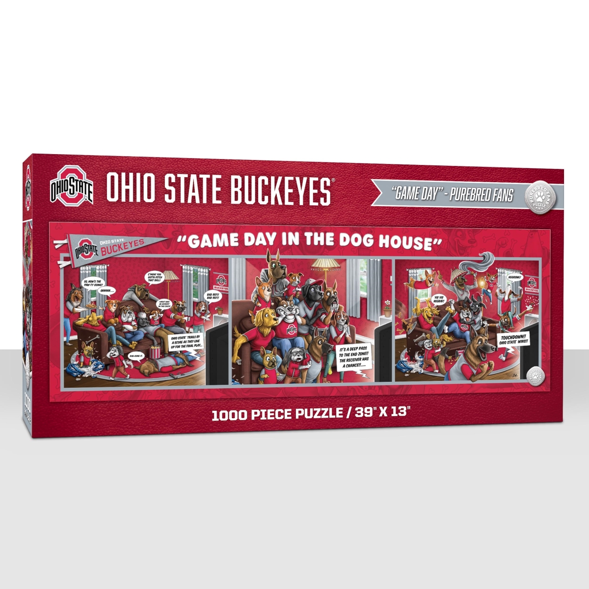 Picture of YouTheFan 2505497 NCAA Ohio State Buckeyes Game Day In The Dog House - 1000 Piece