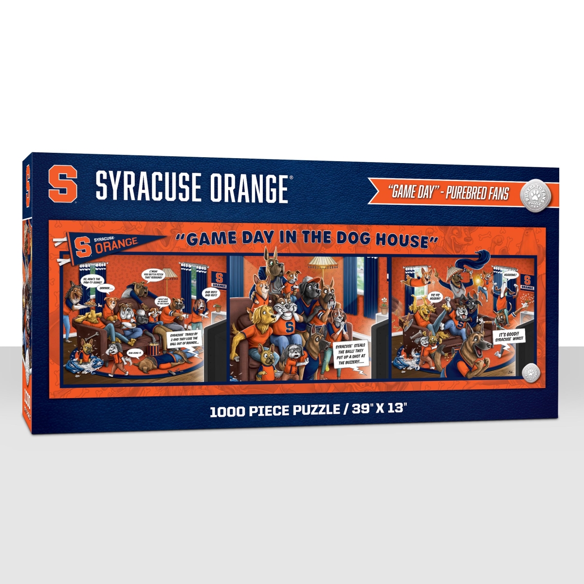 Picture of YouTheFan 2505565 NCAA Syracuse Orange Game Day in the Dog House Puzzle&#44; 1000 Piece