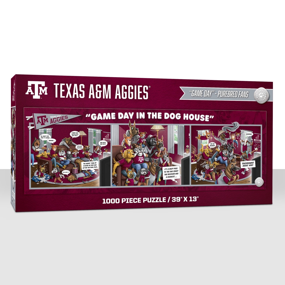Picture of YouTheFan 2505596 NCAA Texas A&m Aggies Game Day in the Dog House Puzzle&#44; 1000 Piece