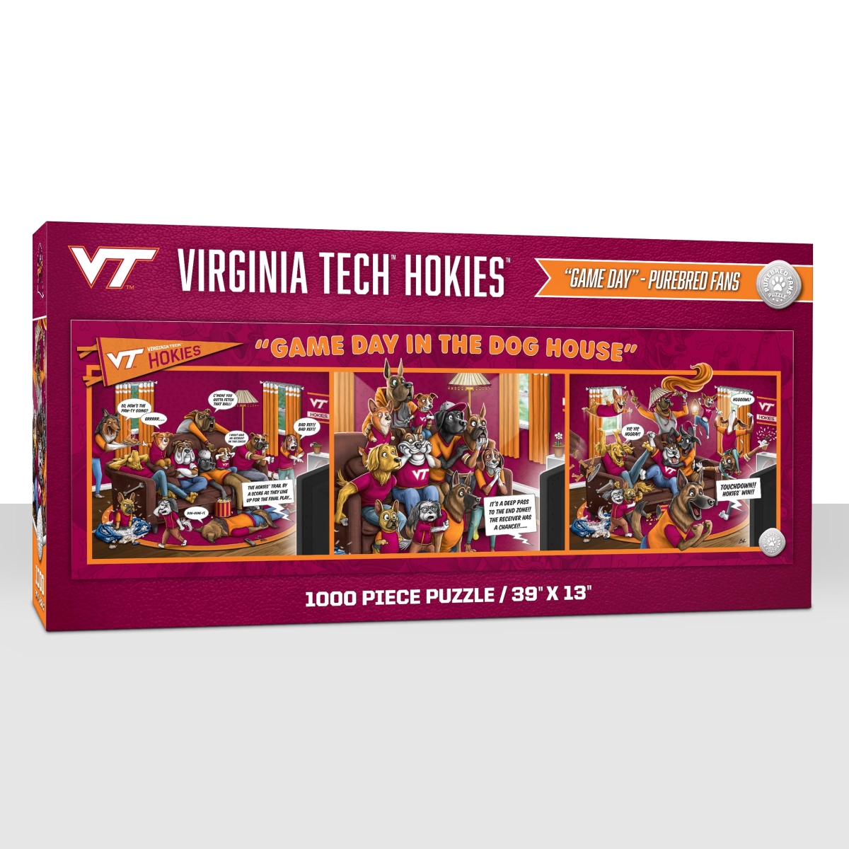 Picture of YouTheFan 2505664 NCAA Virginia Tech Hokies Game Day in the Dog House Puzzle&#44; 1000 Piece