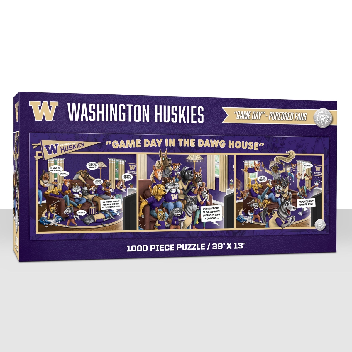 Picture of YouTheFan 2505671 NCAA Washington Huskies Game Day in the Dog House Puzzle&#44; 1000 Piece