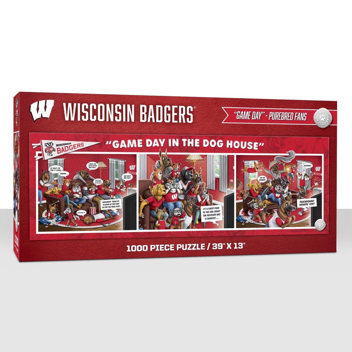 Picture of YouTheFan 2505701 NCAA Wisconsin Badgers Game Day In The Dog House - 1000 Piece