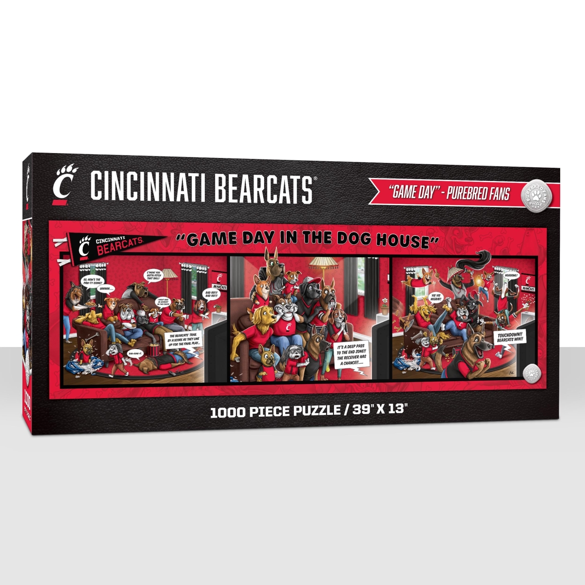 Picture of YouTheFan 1905817 NCAA Cincinnati Bearcats Game Day in the Dog House Puzzle&#44; 1000 Piece