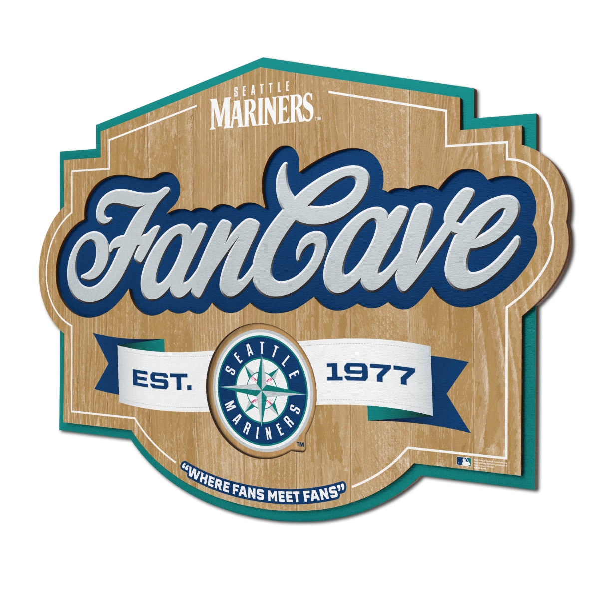 Online Shopping for Housewares, Baby Gear, Health & more. YouTheFan 1903356  17 x 12.5 in. MLB Seattle Mariners Fan Cave Sign