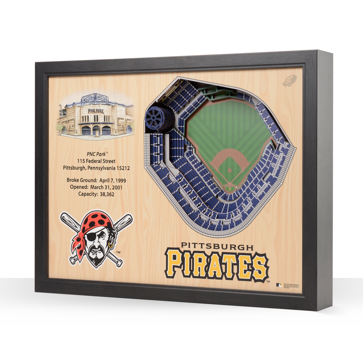 Online Shopping for Housewares, Baby Gear, Health & more. YouTheFan 9025191  22.25 x 22 x 23 in. MLB Pittsburgh Pirates 25-Layer StadiumViews 3D Wall  Art - PNC Park