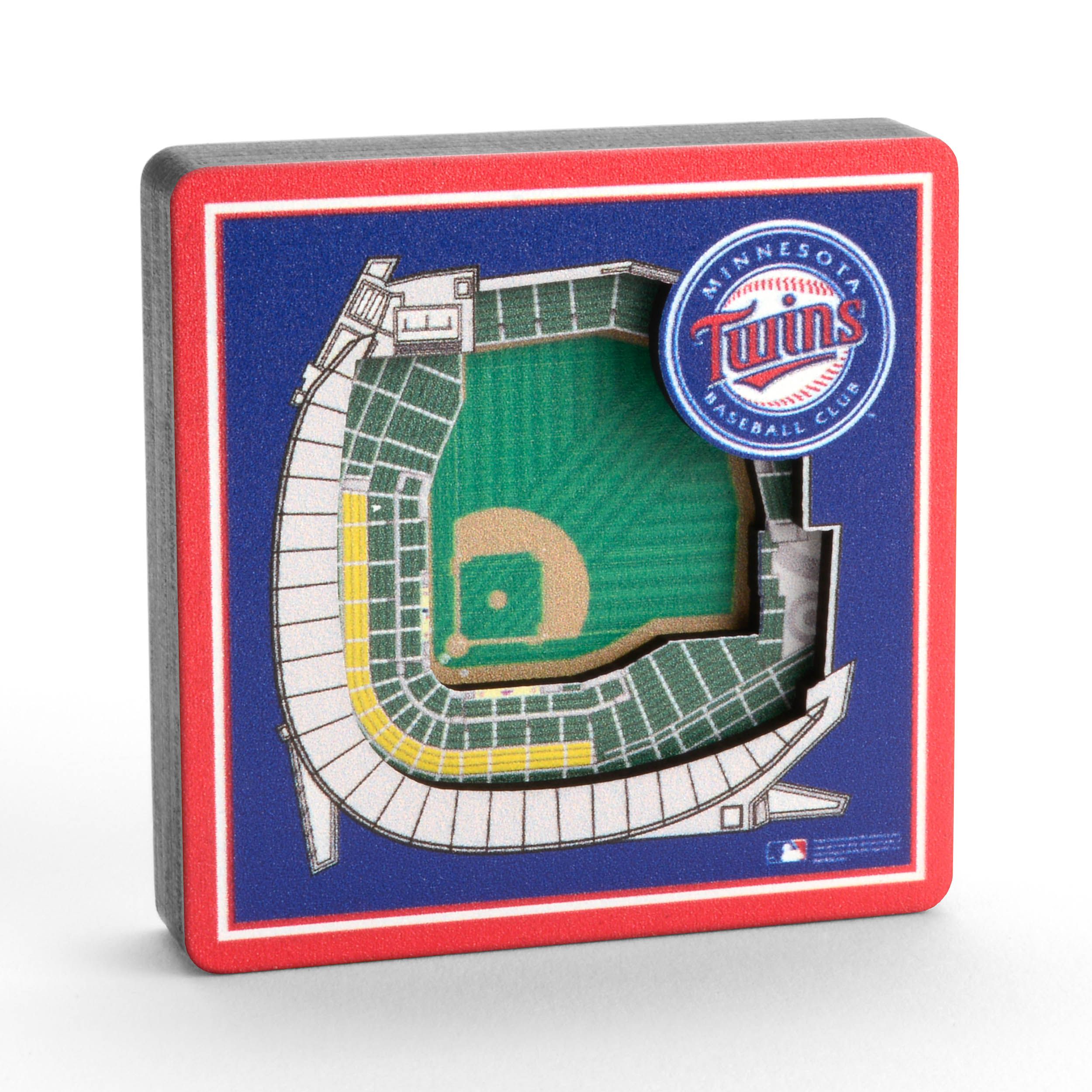 Picture of YouTheFan 8495902 MLB Minnesota Twins 3D Stadiumview Magnets - Target Field