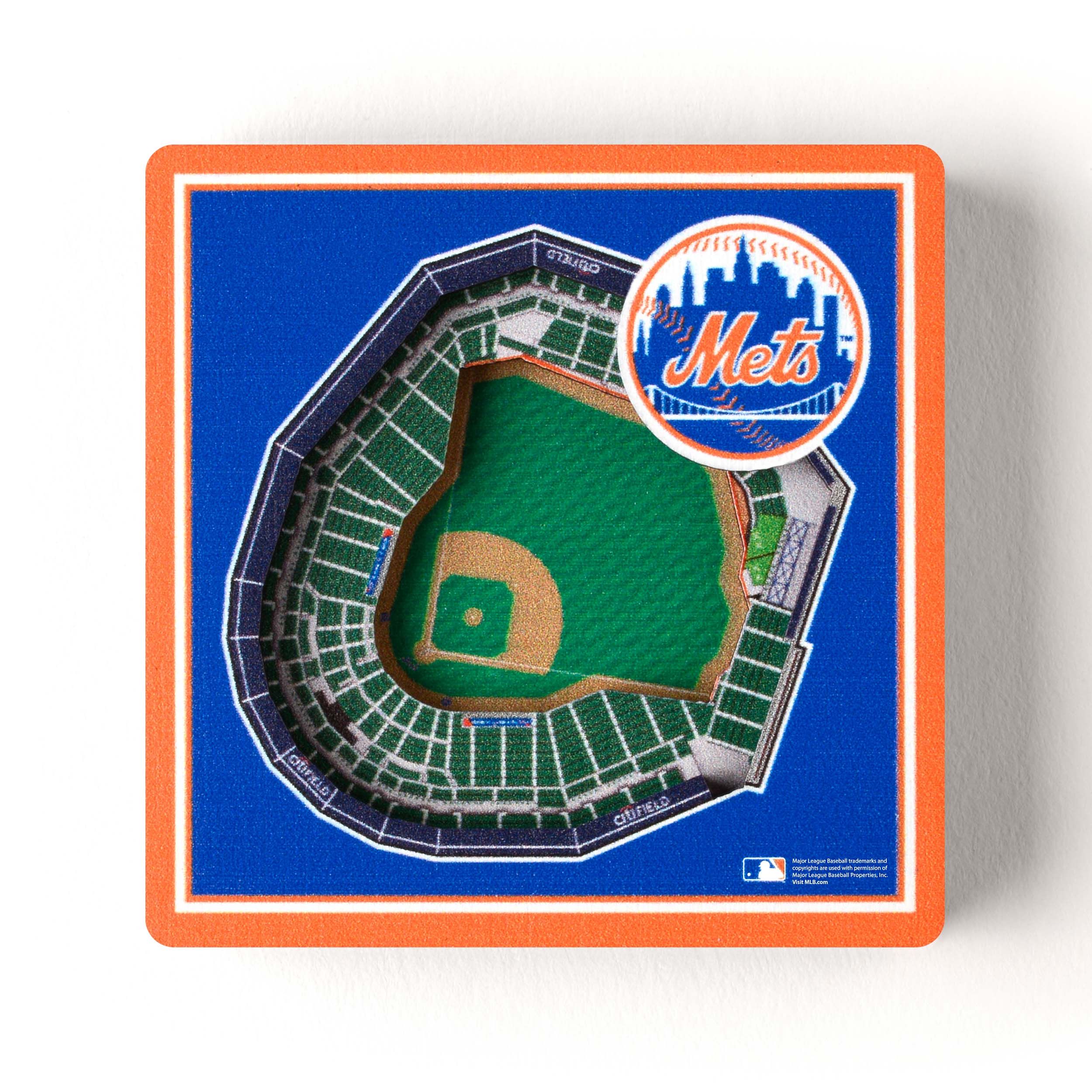 Picture of YouTheFan 8495919 MLB New York Mets 3D Stadiumview Magnets - Citi Field