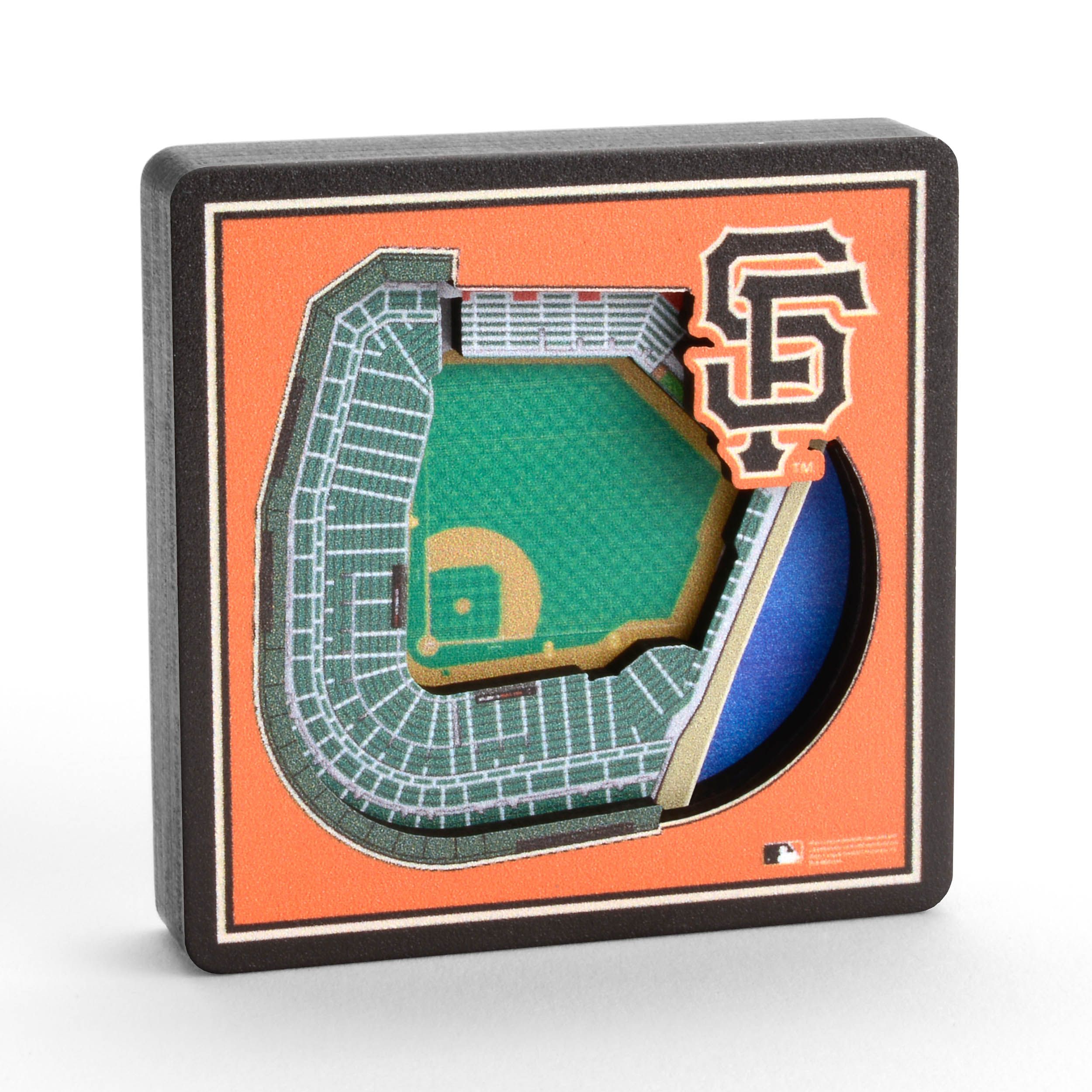Picture of YouTheFan 8495957 MLB San Francisco Giants 3D Stadiumview Magnets - Oracle Park
