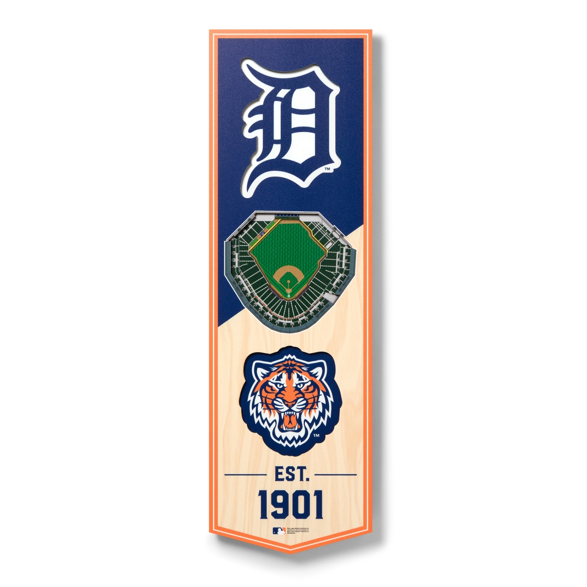 MLB Baltimore Orioles 6x19 Stadium 3D View Banner