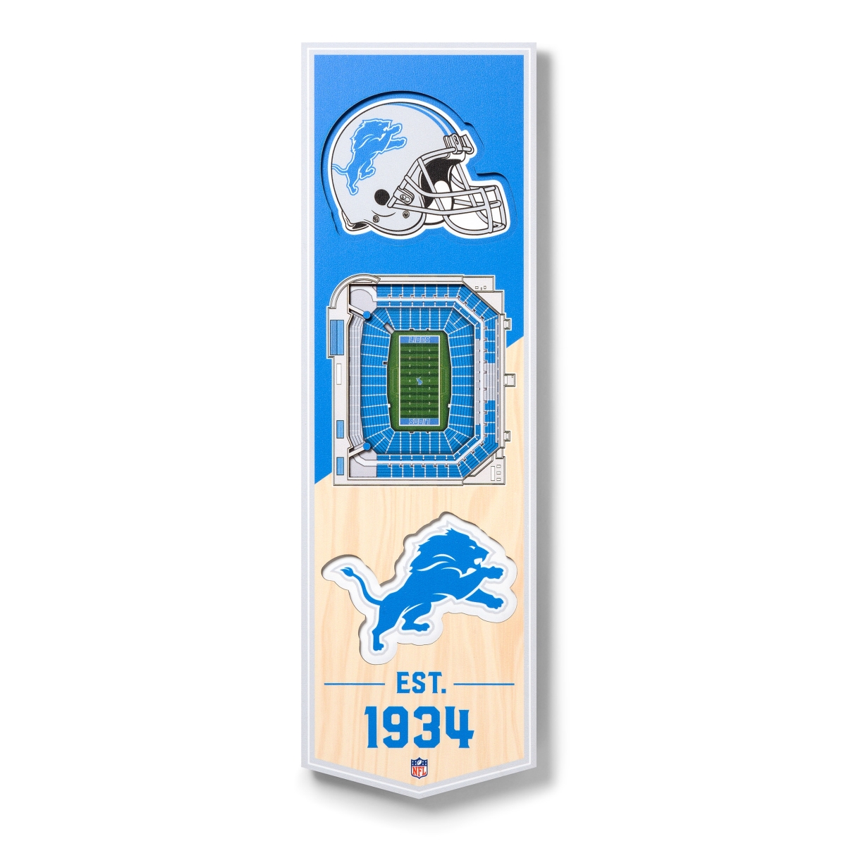 Carolina Panthers 12 x 36 Logo Heritage Framed Banner