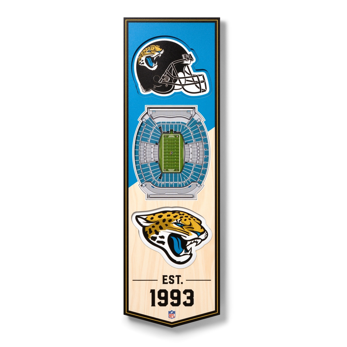 WinCraft Jacksonville Jaguars Team 2-Sided 12'' x 18'' Garden Flag