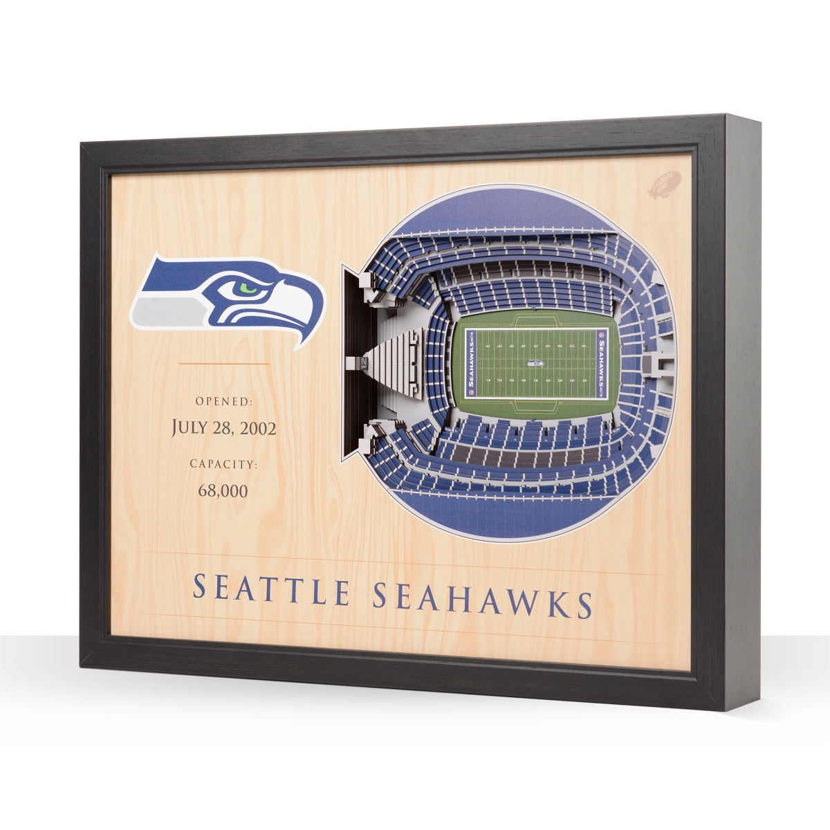 Seattle Seahawks 25 Layer StadiumViews 3D Wall Art