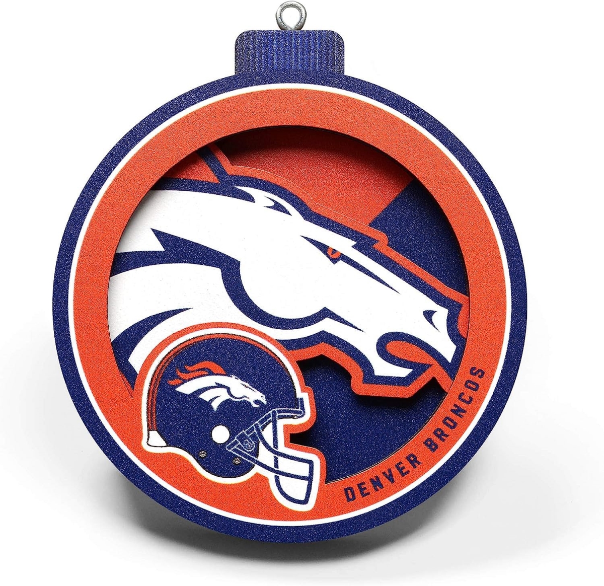 NFL Denver Broncos 3D Logo Series Ornament