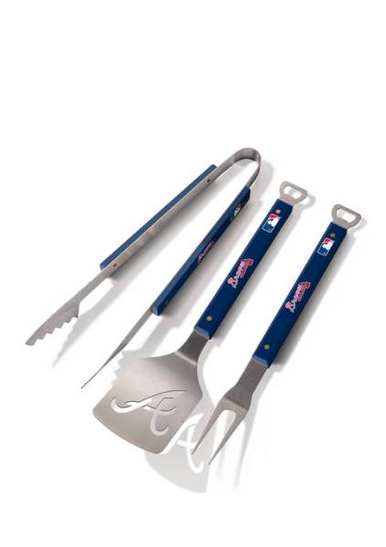 Picture of YouTheFan 5021510 MLB Atlanta Braves Spirit Series BBQ Set - 3 Piece