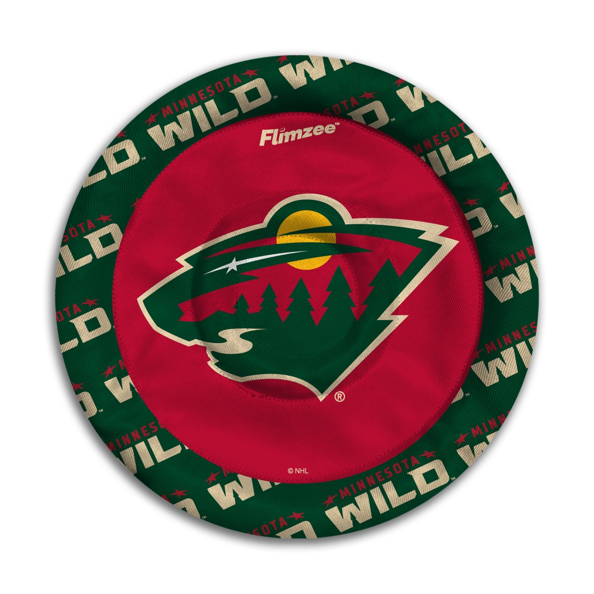 Picture of YouTheFan 4611319 NHL University of Minnesota Wild Flimzee Bean-Bags Flying Disc