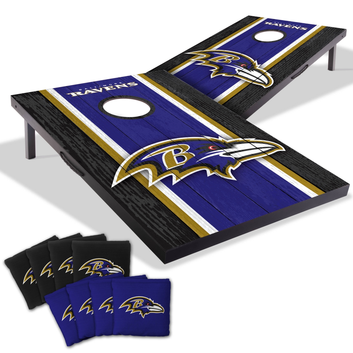 Picture of YouTheFan 4628430 2 x 3 ft. University of Baltimore Ravens MDF Cornhole Board Game