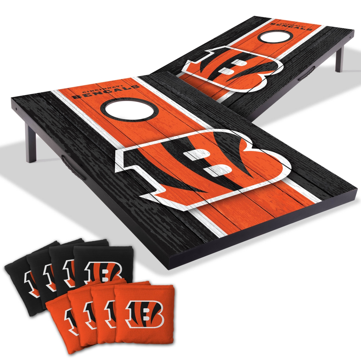 Picture of YouTheFan 4628478 2 x 3 ft. University of Cincinnati Bengals MDF Cornhole Board Game