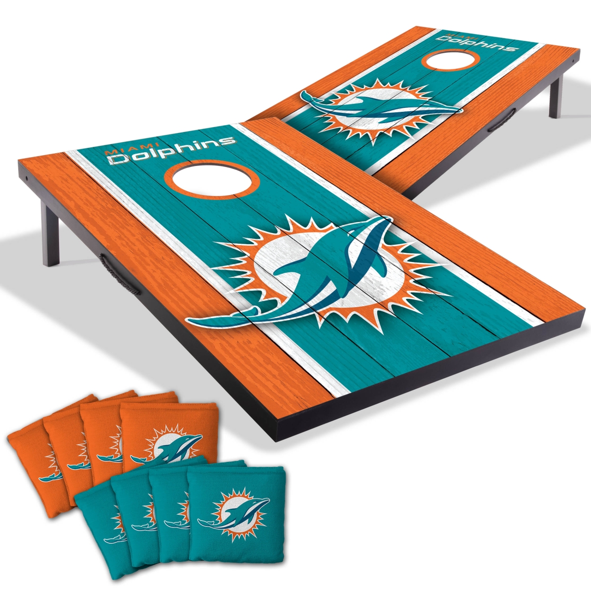 Picture of YouTheFan 4628607 2 x 3 ft. Miami University Dolphins MDF Cornhole Board Game