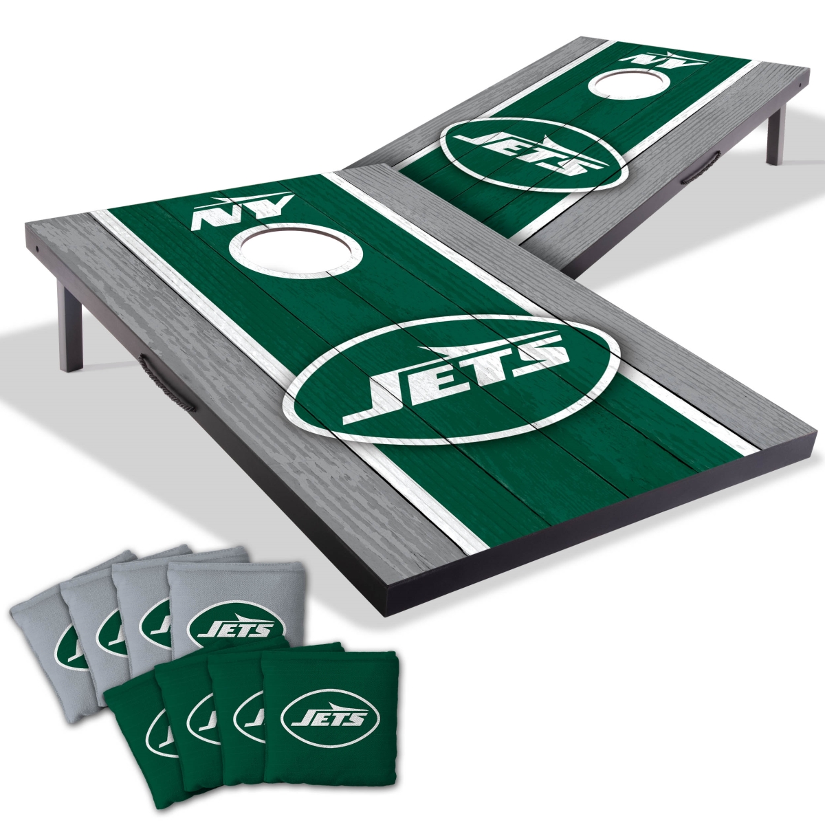 Picture of YouTheFan 4628652 2 x 3 ft. York College Jets MDF Cornhole Board Game