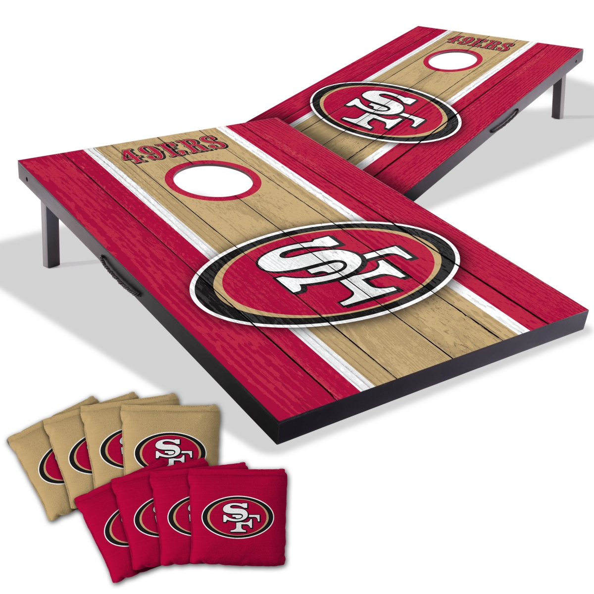 Picture of YouTheFan 4628683 2 x 3 ft. University of San Francisco 49ers MDF Cornhole Board Game